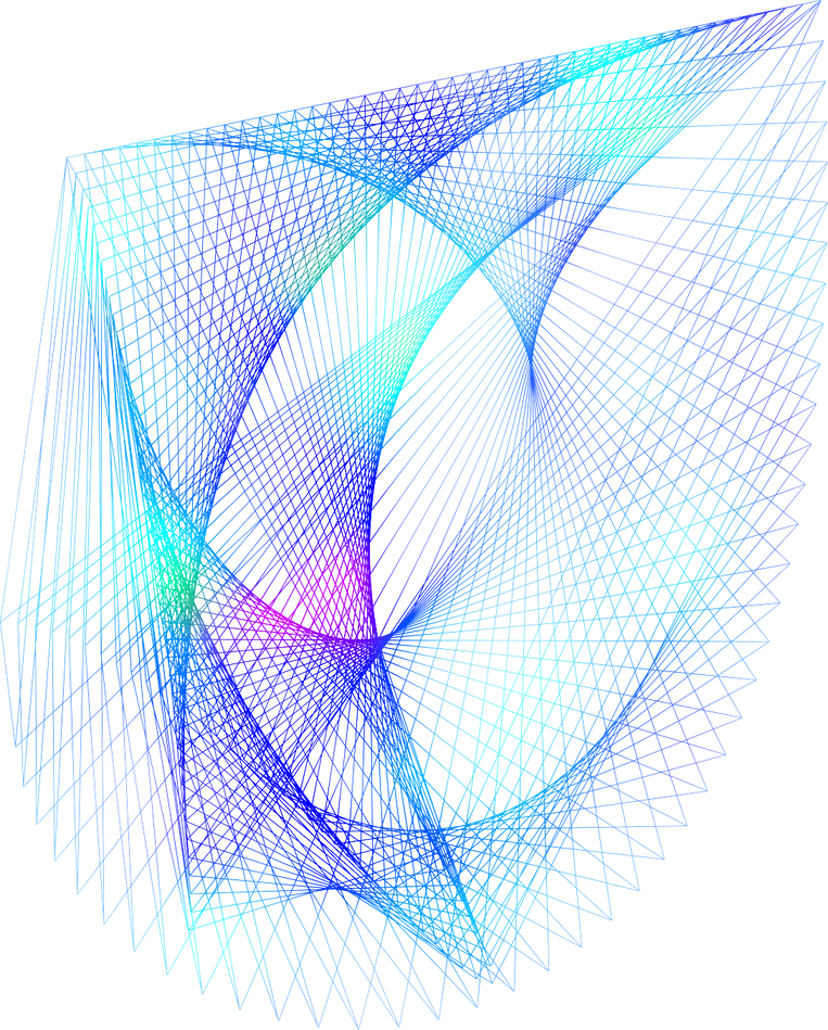 Illusion fond blue light
