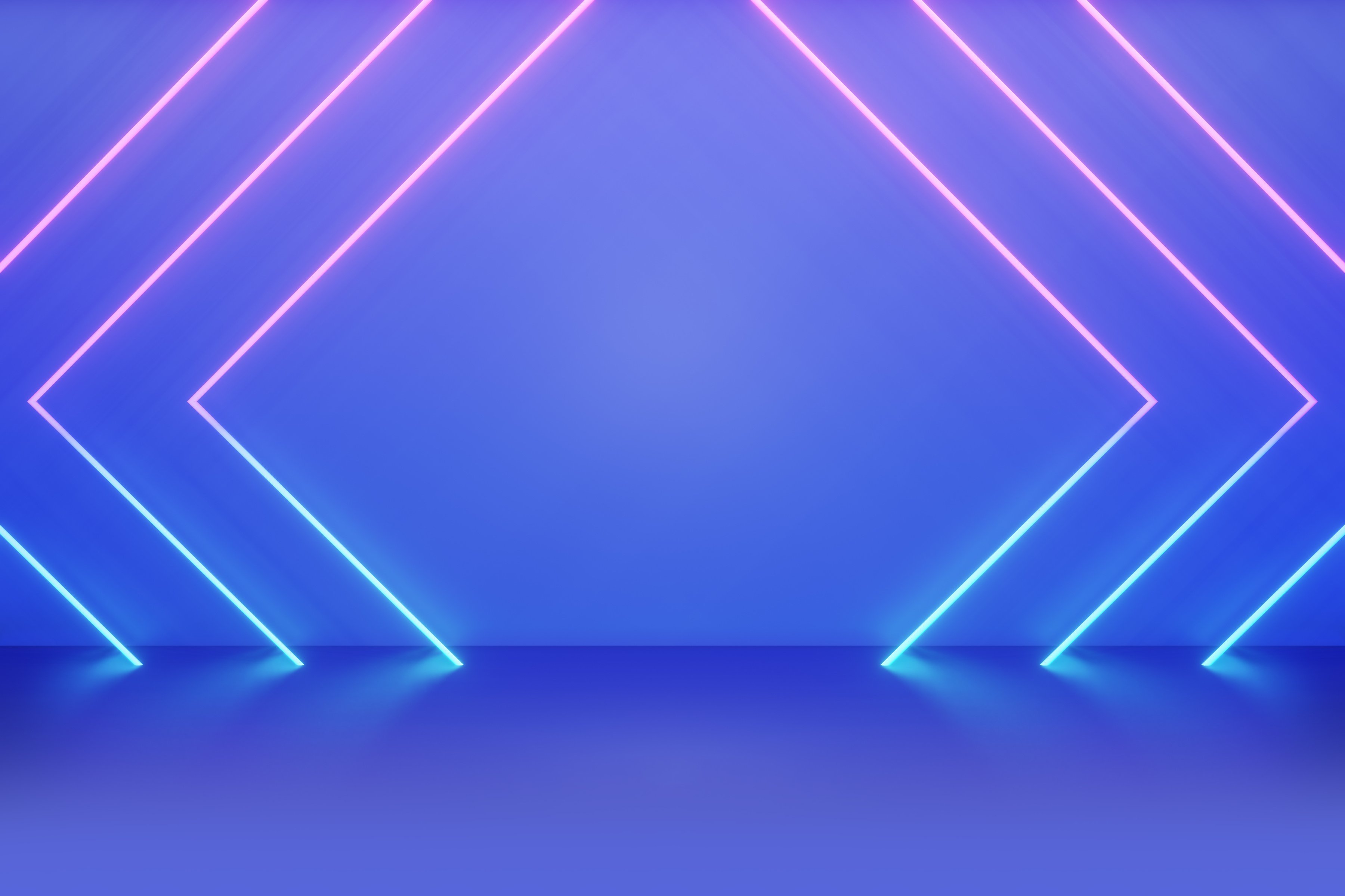 3D Neon Light Background