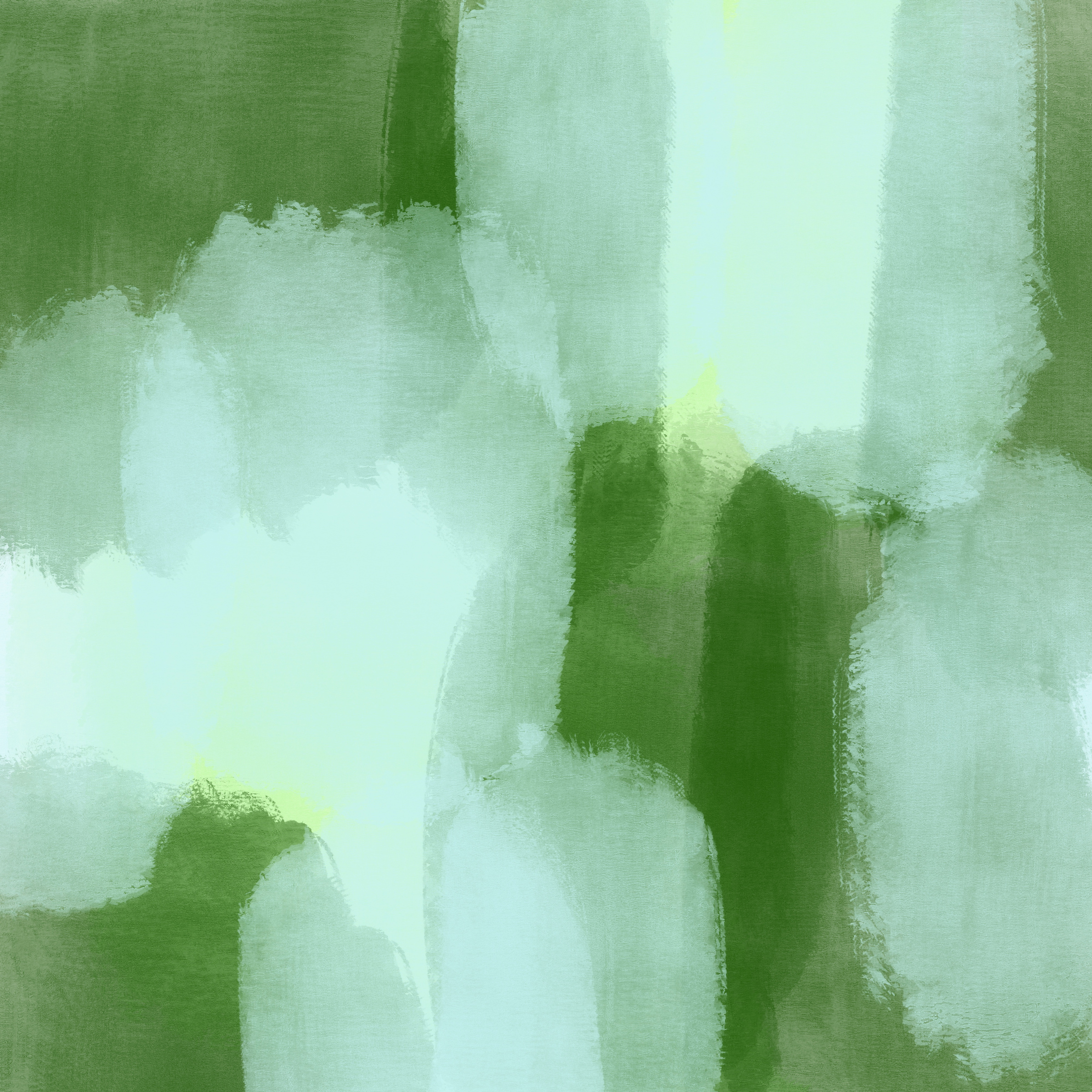 Green And Blue Gouache Abstract Painting Background