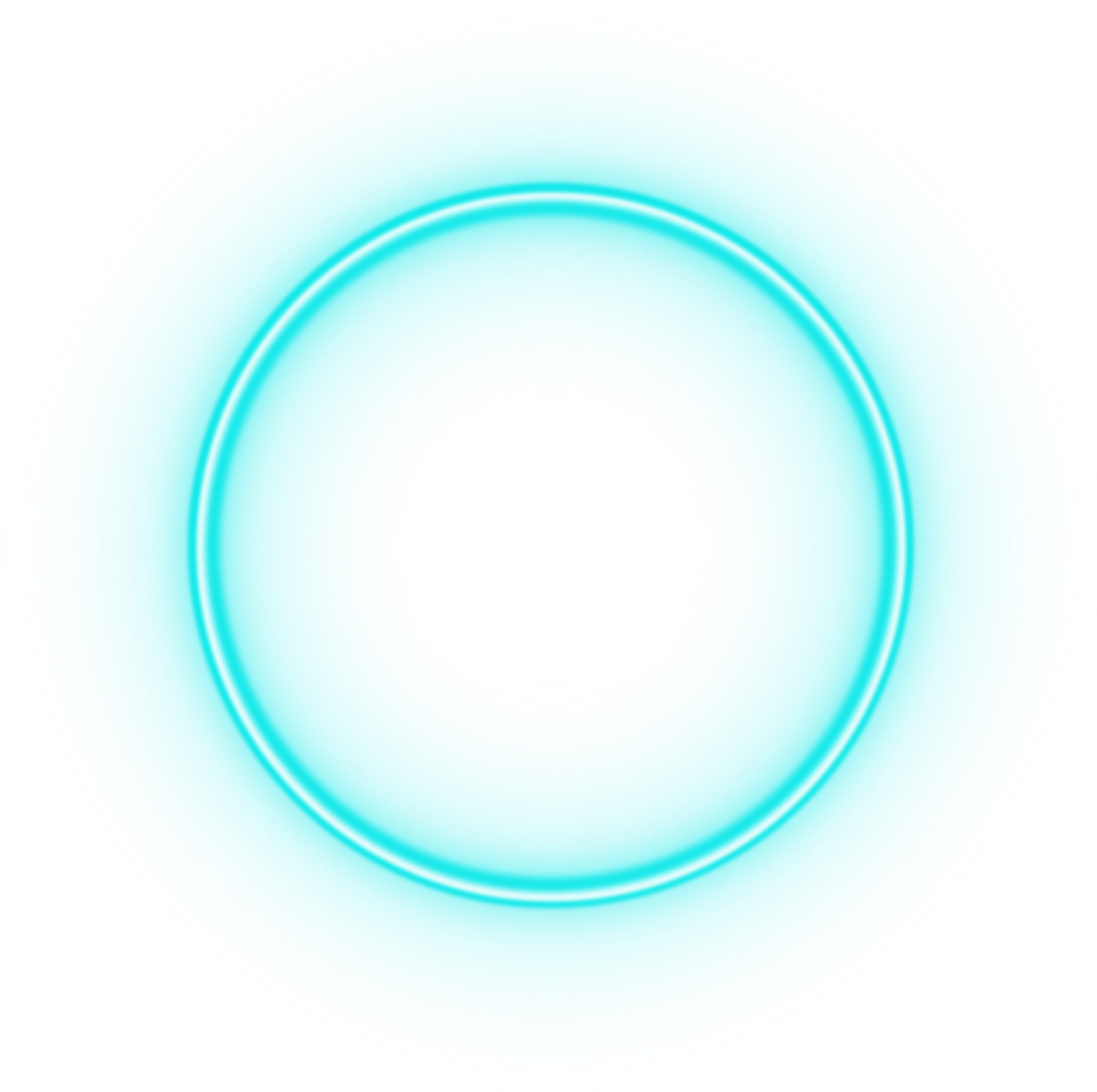 Round Neon Frame