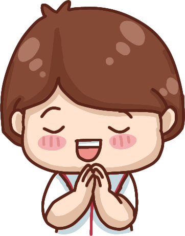 Cute Child Praying Illustration