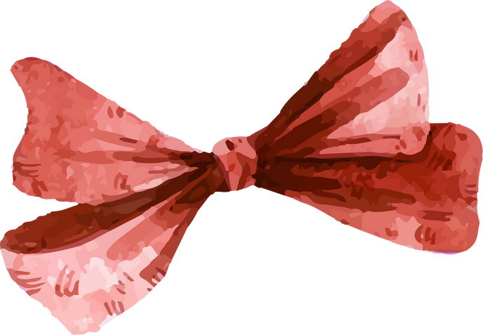 Watercolor Bow Illustration